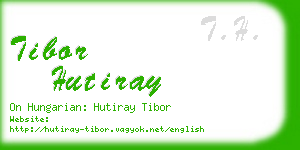 tibor hutiray business card